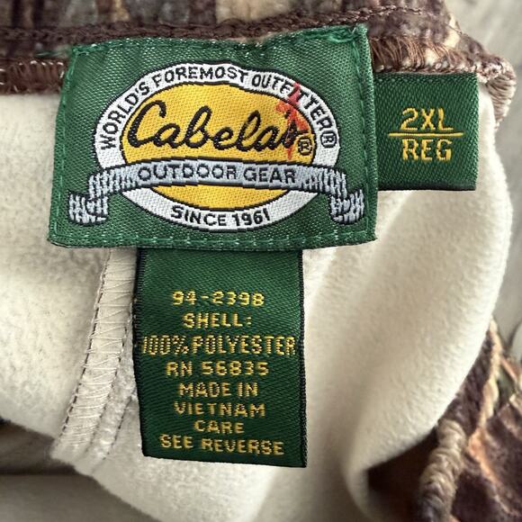 Cabelas RealTree Advantage Max-4 Camo Fleece Stirrups Hunting Pants Mens 2XL Reg - Picture 2 of 7